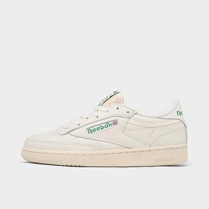 Reebok Women&apos;s Club C 85 Vintage Casual Shoes in Off-White/Chalk Size 11.0 Leather - 3113742
