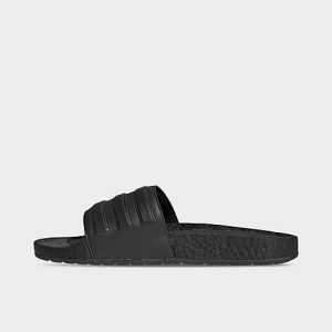 Adidas Men&apos;s Essentials Adilette BOOST Slide Sandals in Black/Carbon Size 9.0 - 3506877