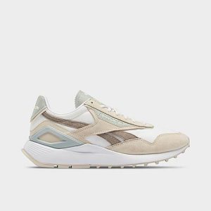 Reebok Women&apos;s Classic Leather Legacy AZ Casual Shoes in Brown/White/Stucco Size 6.0 Leather/Nylon/Suede - 3510315