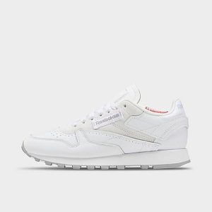 Reebok Women&apos;s Classic Leather Casual Shoes in White/Footwear White Size 11.0 - 3200789