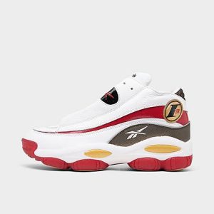 Reebok Men&apos;s Answer 1 OG DMX Basketball Shoes in White/Footwear White Size 12.0 Leather/Jersey - 3165466