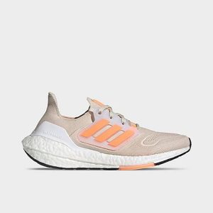 Adidas Women&apos;s UltraBOOST 22 Running Shoes in Beige/Alumina Size 10.5 Knit - 3546926