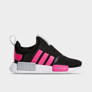 Adidas Kids&apos; Toddler Originals NMD 360 Casual Shoes in Black/Pink/Pink Size 10.0 - 3029342