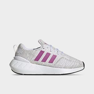 Adidas Big Kids&apos; Originals Swift Run 22 Casual Shoes in Grey/Cloud White Size 6.0 Knit - 3545592