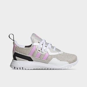 Adidas Little Kids&apos; Originals Flex Stretch Lace Casual Shoes in Grey/Grey One Size 3.0 Lace/Suede - 3548216