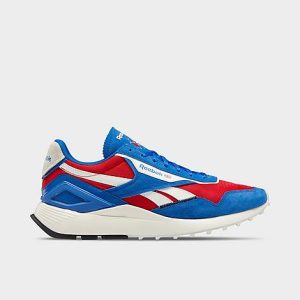 Reebok Men&apos;s Classic Leather Legacy AZ Casual Shoes in Red/Blue/Vector Blue Size 11.5 Leather/Nylon/Suede - 3512097