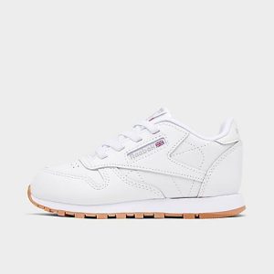 Reebok Kids&apos; Toddler Classic Leather Gum Casual Shoes in White/Footwear White Size 10.0 - 3113231