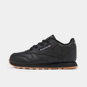 Reebok Kids&apos; Toddler Classic Leather Pride Casual Shoes in Black/Black Size 7.5 - 3185950