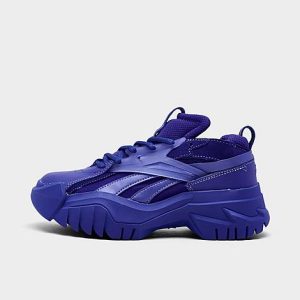 Reebok Girls&apos; Little Kids&apos; Cardi B Classic Leather Casual Shoes in Purple/Ultima Purple Size 13.0 - 3169103