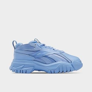 Reebok Girls&apos; Little Kids&apos; Cardi B Classic Leather Casual Shoes in Blue/Cornflower Blue Size 3.0 - 3170058