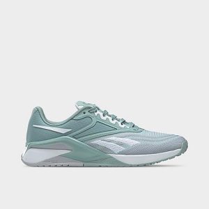 Reebok Women&apos;s Nano X2 Training Shoes in Green/Seaside Grey Size 9.5 Knit - 3542041