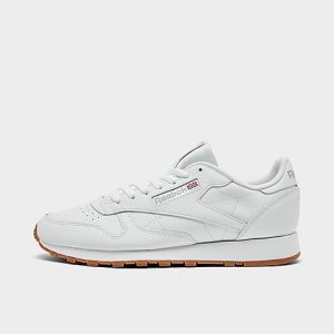 Reebok Men&apos;s Classic Leather Casual Shoes in White/Footwear White Size 7.0 - 3197539