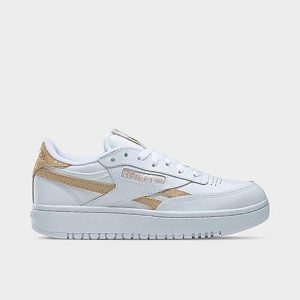 Reebok Women&apos;s Club C Double Revenge Casual Shoes in White/Footwear White Size 11.0 Leather - 3510459