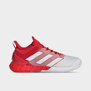 Adidas Men&apos;s Adizero Ubersonic 4 Tennis Shoes in Red/Vivid Red Size 13.0 - 3543781