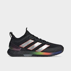 Adidas Men&apos;s Adizero Ubersonic 4 Tennis Shoes in Black/Black Size 13.0 - 3543557