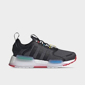 Adidas Big Kids&apos; Originals x The Simpsons NMD V3 Casual Shoes in Black/Grey Six Size 5.0 Plastic - 3545666