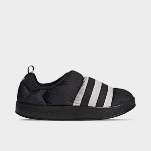 Adidas Men&apos;s Originals Puffylette Slip-On Casual Shoes in Black/Black Size 13.0 Nylon - 3551291