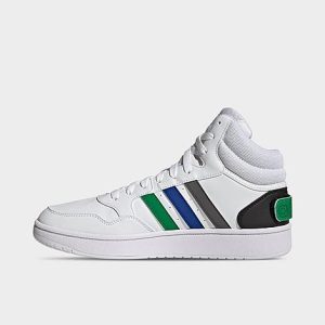Adidas Men&apos;s Hoops 3.0 Mid Classic Vintage Casual Shoes in White/Cloud White Size 12.0 - 3543405