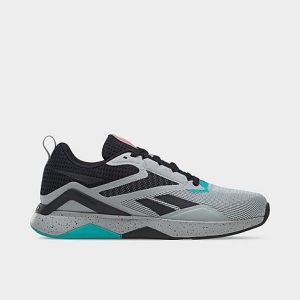 Reebok Men&apos;s Nanoflex V2 Training Shoes in Grey/Core Black Size 14.0 - 3512740