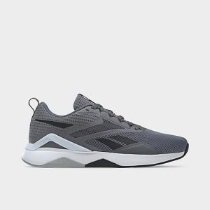 Reebok Men&apos;s Nanoflex V2 Training Shoes in Grey/Pure Grey Size 14.0 - 3512796