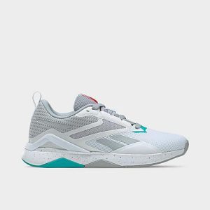 Reebok Women&apos;s Nanoflex TR 2.0 Training Shoes in White/Pure Grey 3 Size 11.0 - 3510761