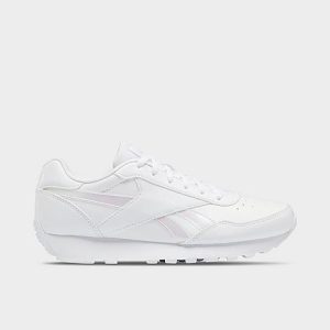 Reebok Women&apos;s Classics Rewind Run Casual Shoes in White/White Size 8.5 - 3200985