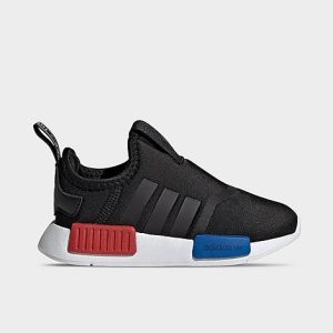 Adidas Kids&apos; Toddler Originals NMD 360 Casual Shoes in Black/Core Black Size 7.0 Knit - 3164736