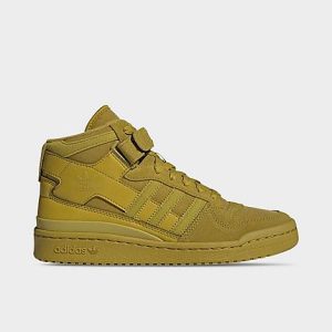 Adidas Women&apos;s Originals Forum Mid Casual Shoes in Green/ Size 7.0 Leather - 3546024