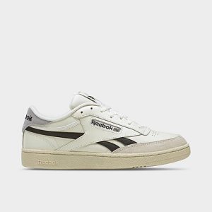 Reebok Men&apos;s Classics Club C Revenge Casual Shoes in Off-White/Chalk Size 13.0 Leather - 3165755