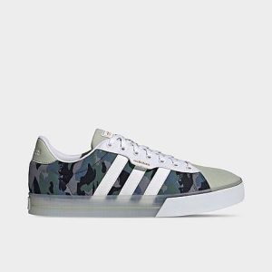 Adidas Men&apos;s Essentials Daily 3.0 Casual Shoes in Camo/Grey/White Size 14.0 Canvas - 3544176