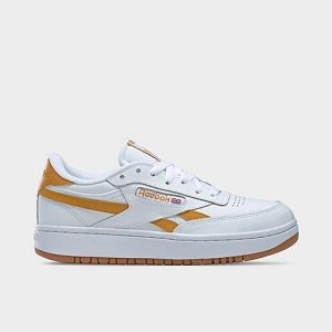 Reebok Women&apos;s Club C Double Revenge Casual Shoes in White/Footwear White Size 8.0 Leather - 3200945
