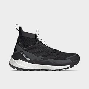 Adidas Men&apos;s Terrex Free Hiker 2 Hiking Shoes in Black/Black Size 13.0 Polyester/Knit/Plastic - 3549872