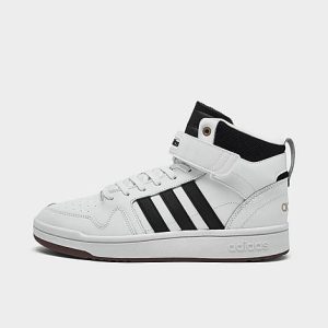Adidas Men&apos;s Essentials Postmove Mid Casual Shoes in White/Cloud White Size 13.0 Leather - 3092825