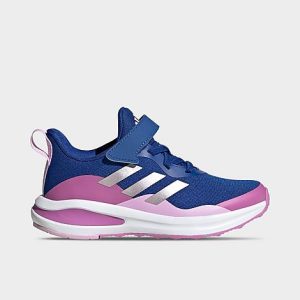 Adidas Little Kids&apos; Fortarun Sport Stretch Lace Running Shoes in Blue/Team Royal Blue Size 13.5 - 3542820