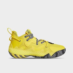 Adidas Big Kids&apos; Harden Vol. 6 Basketball Shoes in Yellow/Impact Yellow Size 7.0 - 3199308