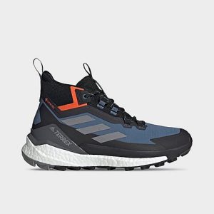 Adidas Men&apos;s Terrex Free Hiker 2 GORE-TEX Hiking Shoes in Grey/Wonder Steel Size 10.5 - 3549527