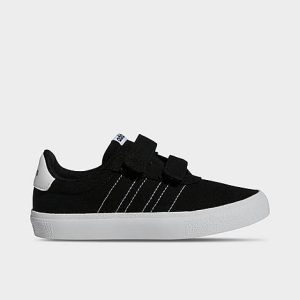 Adidas Little Kids&apos; VULCRAID3R Skateboarding Shoes in Black/Black Size 13.0 Canvas - 3098352
