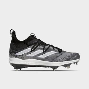 Adidas Men&apos;s Adizero Afterburner NWV Baseball Cleats in Grey/Black Size 13.0 - 3549608