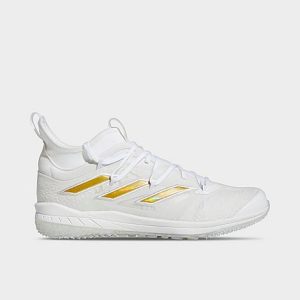 Adidas Men&apos;s Adizero Afterburner NWV Turf Baseball Cleats in White/White Size 12.0 - 3549739