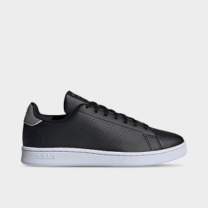 Adidas Men&apos;s Essentials Advantage Casual Shoes in Black/Core Black Size 7.5 Leather/Polyester - 3191125