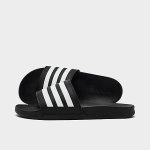 Adidas Women&apos;s Adilette Comfort Slide Sandals in Black/Core Black Size 7.0 - 3092354