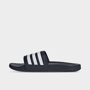 Adidas Men&apos;s Adilette Cloudfoam Plus Slide Sandals in Blue/Ink Size 6.0 - 3191844