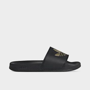Adidas Women&apos;s Adilette Lite Slide Sandals in Black/Core Black Size 9.0 - 3504846