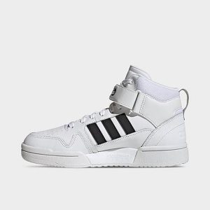 Adidas Women&apos;s Essentials Postmove Mid Casual Shoes in White/Cloud White Size 9.0 Leather - 3505113
