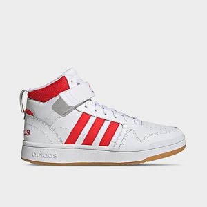 Adidas Men&apos;s Essentials Postmove Mid Casual Shoes in White/Cloud White Size 13.0 Leather - 3507167