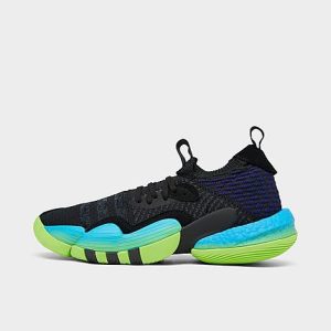 Adidas Big Kids&apos; Trae Young 2.0 Basketball Shoes in Black/Core Black Size 7.0 Knit - 3198759