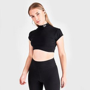Reebok Women&apos;s Classics T-Shirt in Black/Black Size XL Cotton - 5795405
