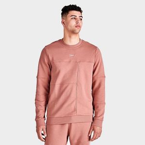 Reebok MYT Minimal Waste Crewneck Sweatshirt in Brown/Canyon Coral Size XL Cotton/Polyester/Knit - 5773694