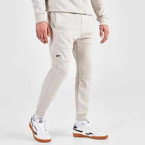 Reebok Men&apos;s MYT Minimal Waste Jogger Pants in Beige/Moonstone Size Large Cotton/Polyester - 5773708
