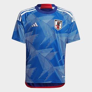 Adidas Kids&apos; Japan 2022 Home Soccer Jersey in Blue/Japan Blue Size XL Polyester/Jersey - 5887671
